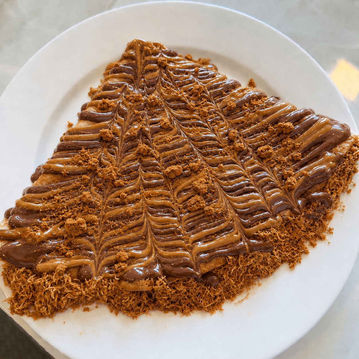 Lotus Kunafa Crepe