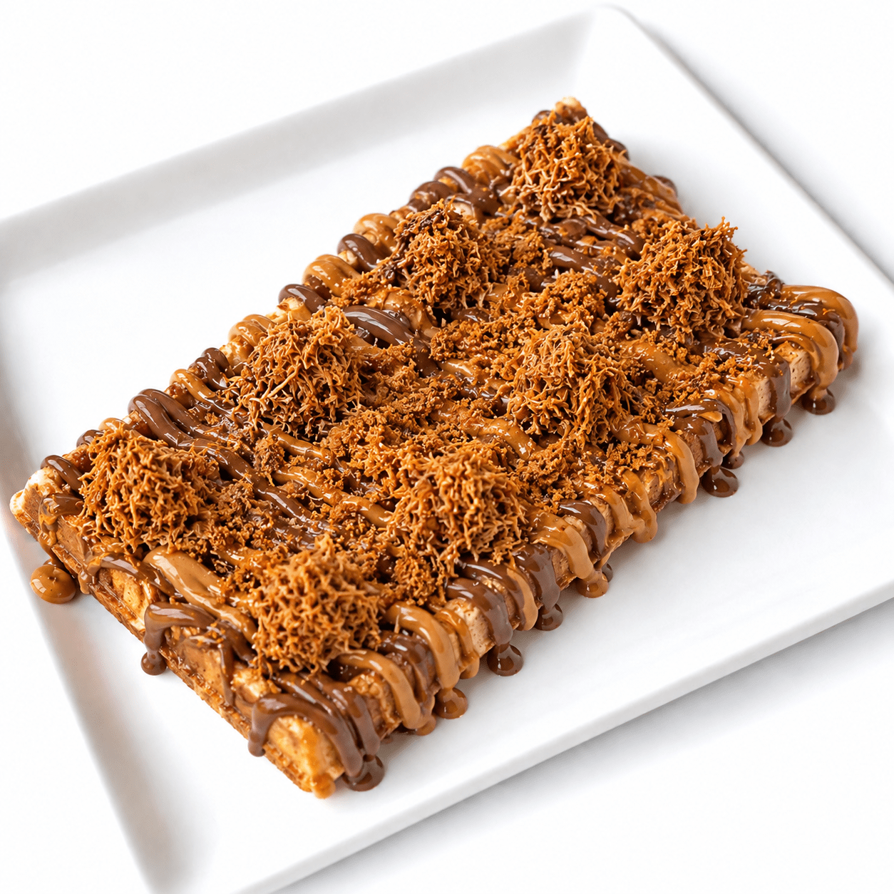 Lotus Kunafa Waffle